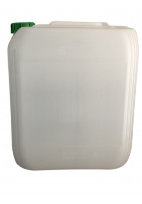 Bidon en plastique nature 30 litres UN empilable avec bouchon à vis 76 mm  blanc